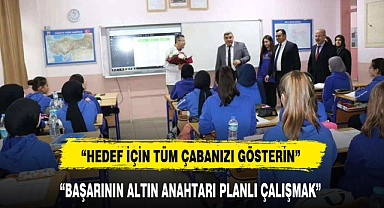 “BAŞARININ ALTIN ANAHTARI PLANLI ÇALIŞMAK”