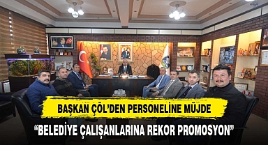 Başkan Çöl'den çalışanlara yeni yıl süprizi