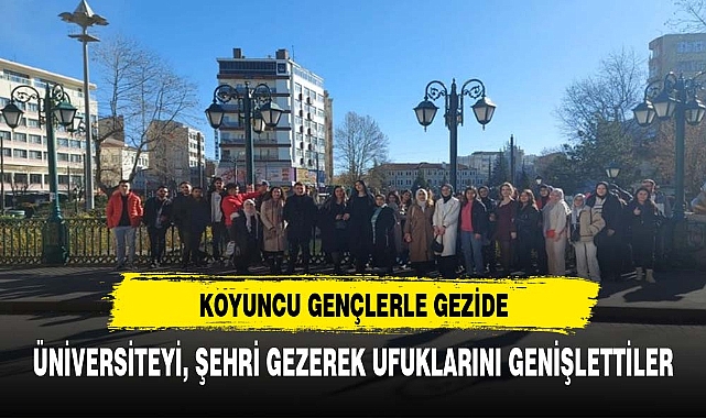 Başkan Koyuncu öğrencilere üniversite şehrini gezdirdi