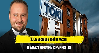 Başkan Mehmet Aldırmaz Açıkladı. O Arazi Resmen  TOKİ'ye Devredildi