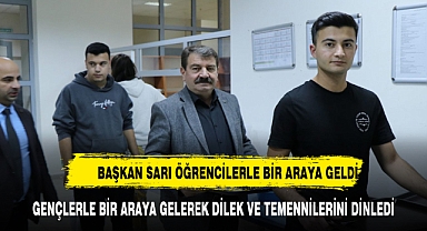 Başkan Sarı öğrencilerle bir araya geldi