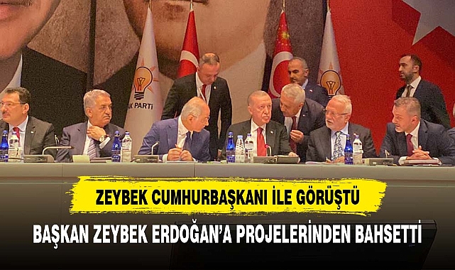 BAŞKAN ZEYBEK ERDOĞAN'A PROJELERİNDEN BAHSETTİ