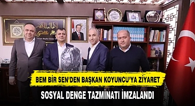 Bem-Bir-Sen'den Belediye Başkanı Serkan Koyuncu'ya Ziyaret