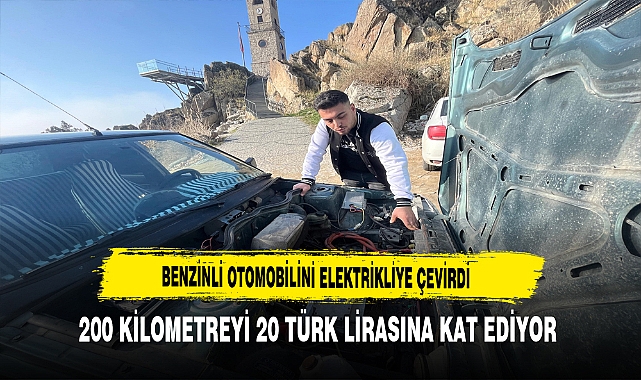 Benzinli Otomobilini  Elektrikliye Çevirdi. 200 Kilometreyi 20 Türk Lirasına Kat Ediyor