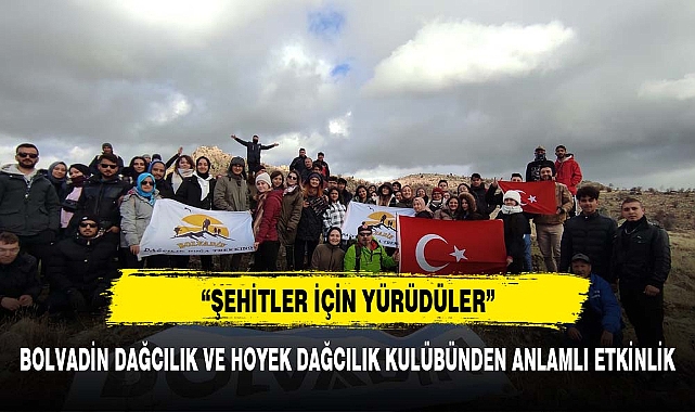 Bolvadin Dağcılık kulübü şehitleri unutmadı