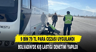 BOLVADİN’DE KIŞ LASTİĞİ DENETİMİ YAPILDI