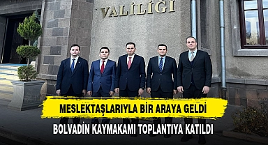 Bolvadin Kaymakamı Bolat Toplantıya Katıldı. Meslektaşlarıyla Bir Araya Geldi