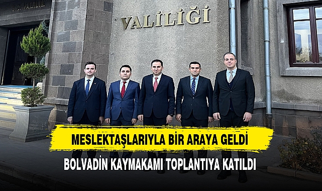 Bolvadin Kaymakamı Bolat Toplantıya Katıldı. Meslektaşlarıyla Bir Araya Geldi