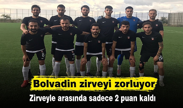 Bolvadin zirveyi zorluyor