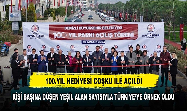 Büyükşehirden  100. yıl hediyesi