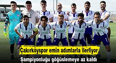 Çakırköyspor emin adımlarla ilerliyor