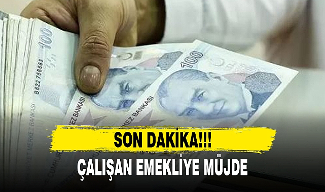 ÇALIŞAN EMEKLİYE MÜJDE