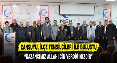 Cansuyu, ilçe temsilcileri ile buluştu