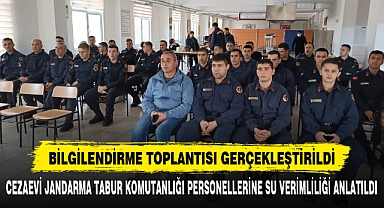 Cezaevi Jandarma Tabur Komutanlığı Personellerine Su Verimliliği Anlatıldı