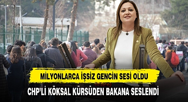 CHP'li Köksal Milyonlarca İşsiz Gencin Sesi Oldu