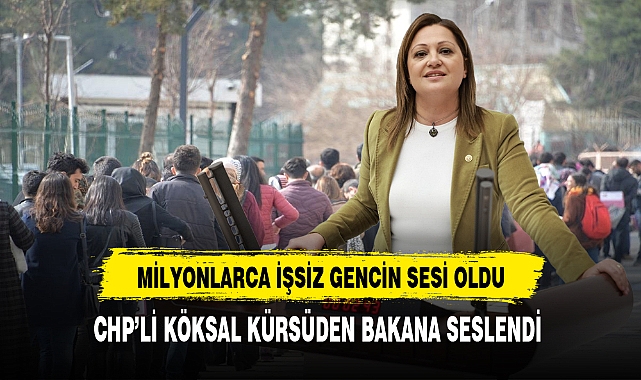 CHP'li Köksal Milyonlarca İşsiz Gencin Sesi Oldu