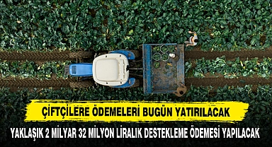 Çiftçilere Ödemeleri Bugün Yatırılacak