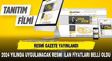 Cumhurbaşkanı Erdoğan İmzaladı: Resmi İlan fiyat tarifesi değişti
