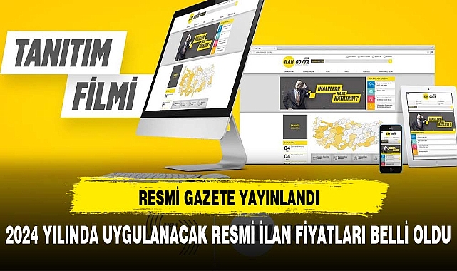 Cumhurbaşkanı Erdoğan İmzaladı: Resmi İlan fiyat tarifesi değişti