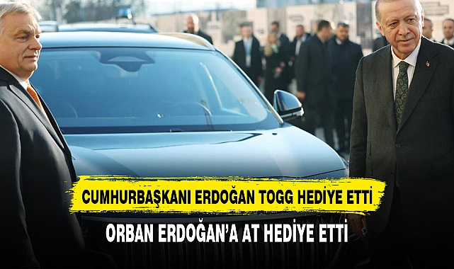 Cumhurbaşkanı Erdoğan, Macaristan Başbakanı Orban'a Togg hediye etti