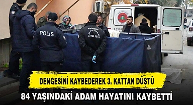 DENGESİNİ KAYBEDEREK 3. KATTAN DÜŞTÜ