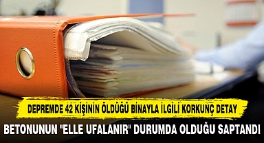 Depremde 42 Kişinin Öldüğü Binayla İlgili Korkunç Detay!