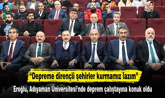 “Depreme dirençli şehirler kurmamız lazım”