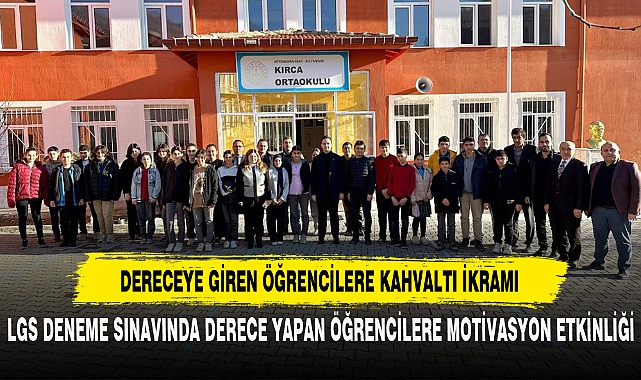Dereceye Giren Öğrencilere Kahvaltı İkramı
