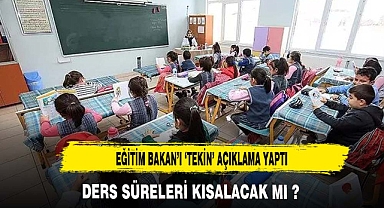 Dersler kısalıyor mu?