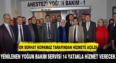 Devlet hastanesinde yoğun bakım servis yenilendi