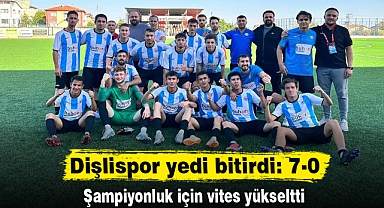Dişlispor yedi bitirdi: 7-0