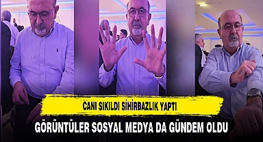 Düğünde Canı Sıkıldı Sihirbazlık Yaptı. Görüntüler Sosyal Medyada Gündem Oldu