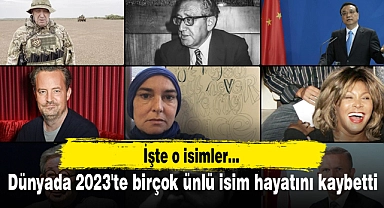 Dünyada 2023'te birçok ünlü isim hayatını kaybetti