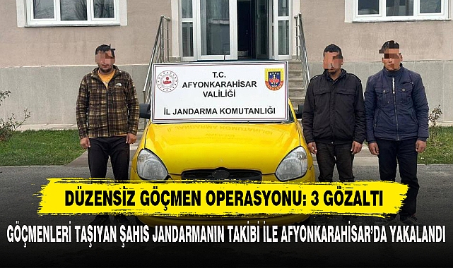 Düzensiz Göçmen Operasyonu: 3 Gözaltı
