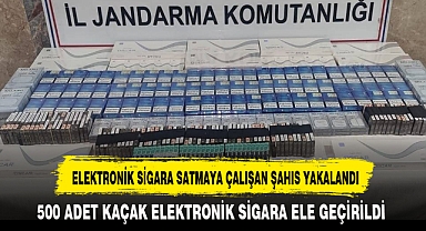 ELEKTRONİK SİGARA SATMAYA ÇALIŞAN ŞAHIS YAKALANDI
