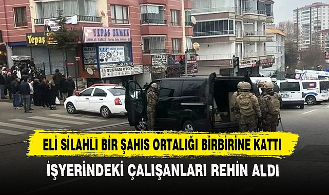 Eli Silahlı Bir Şahıs Ortalığı Birbirine Kattı