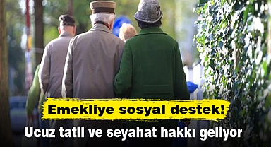 Emekliye sosyal destek!