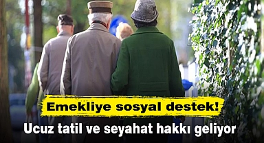 Emekliye sosyal destek!
