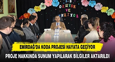 Emirdağ’da Koda Projesi Hayata Geçiyor