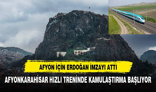 Afyon hızlı tren hattında bismillah denildi