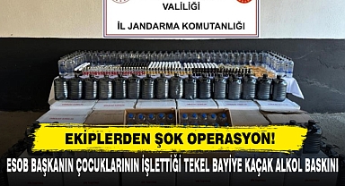 Esob Başkanın Çocuklarının İşlettiği Tekel Bayiye Kaçak Alkol Baskını