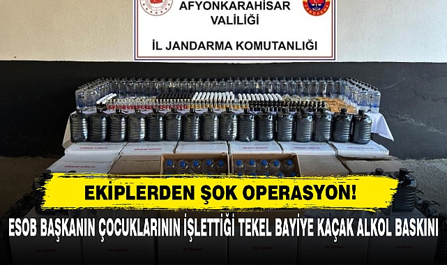 Esob Başkanın Çocuklarının İşlettiği Tekel Bayiye Kaçak Alkol Baskını