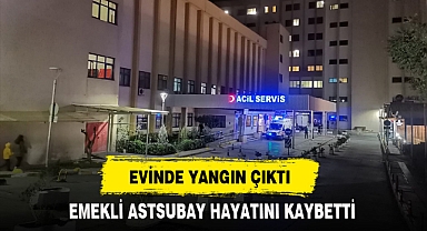 EVİNDE YANGIN ÇIKTI