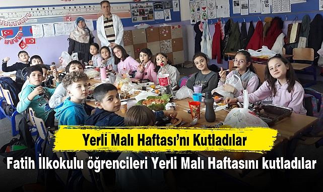 Fatih İlkokulu öğrencileri Yerli Malı Haftasını kutladılar