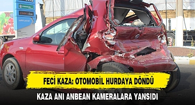 FECİ KAZA: OTOMOBİL HURDAYA DÖNDÜ