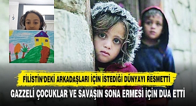 Filistin'deki Arkadaşları İçin İstediği Dünyayı Resmetti