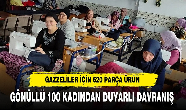 GAZZELİLER İÇİN 620 PARÇA ÜRÜN