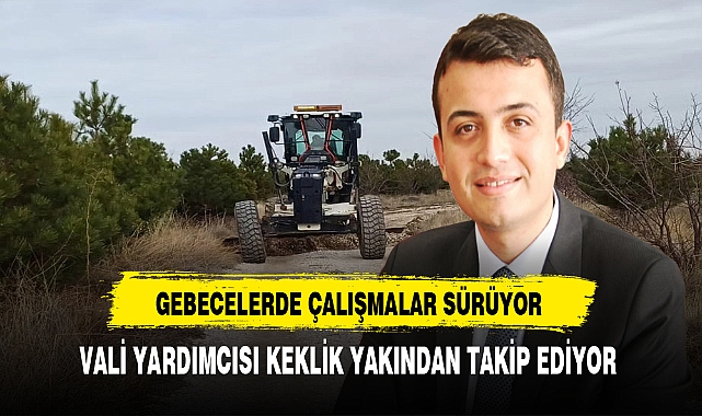 Gebecelerde Çalışmalar Sürüyor. Vali Yardımcısı Keklik Yakından Takip Ediyor