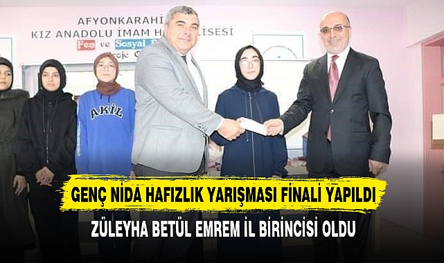 Genç Nida Hafızlık Yarışması Finali Yapıldı