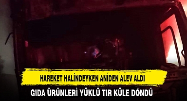 HAREKET HALİNDEYKEN ANİDEN ALEV ALDI